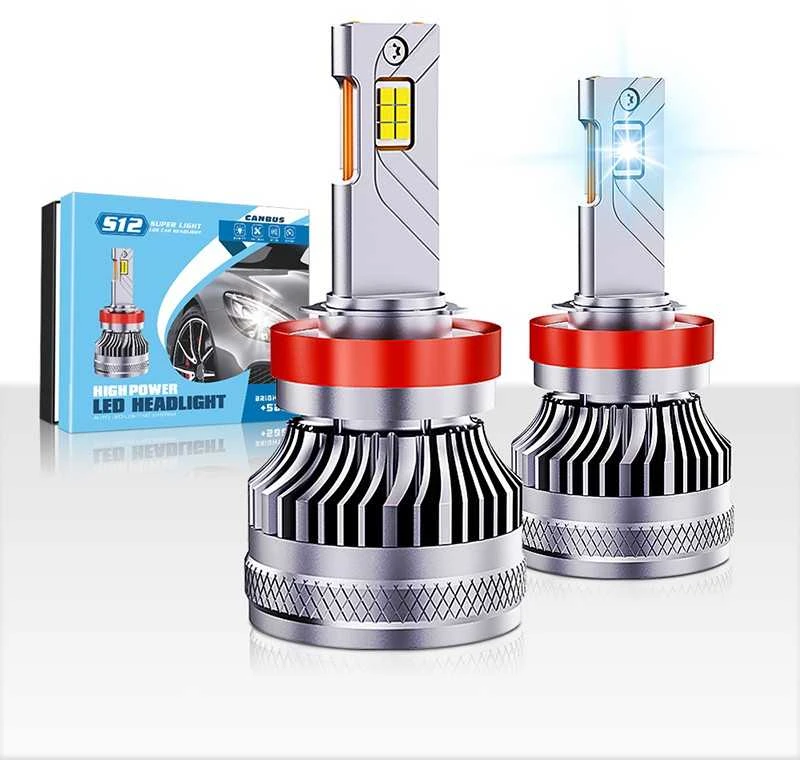 Haizg LED H4 lemputės 2vnt. +500% Super light CANBUS