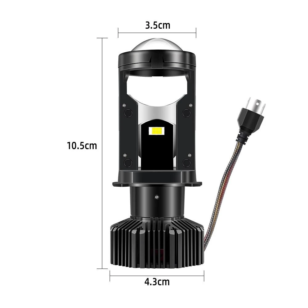 LED H4 lemputės U2 su lęšiu 28000lm 2vnt. 90W 9-48V