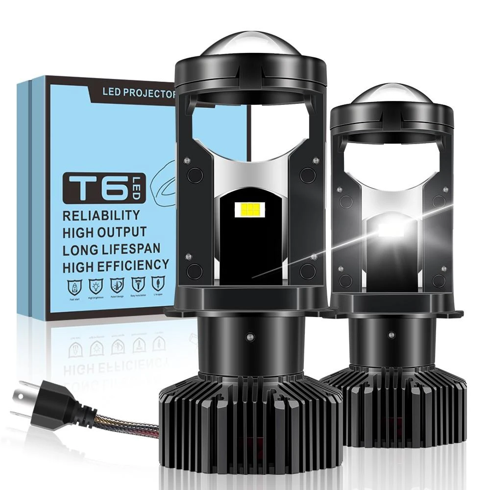 LED H4 lemputės U2 su lęšiu 28000lm 2vnt. 90W 9-48V