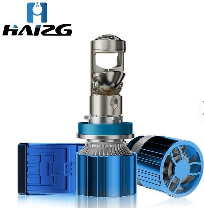 Haizg LED H7 lemputės su lęšiu U8 22000lm 110W 2vnt.
