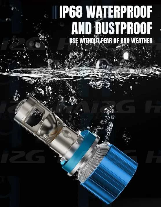 Haizg LED H7 lemputės su lęšiu U8 22000lm 110W 2vnt.