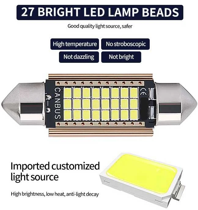 LED lemputė C5W 36mm 12V Canbus RC5W36
