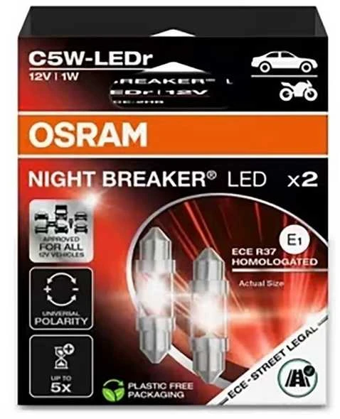 LED lemputė OSRAM 6418DWNB-ECE-2HB C5W 36mm Legalios