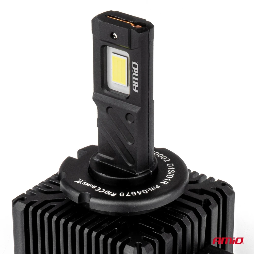 LED lemputės D1S / D1R AMiO XD PRO 12V/24V 110W 11132lm 6500K (2 vnt., Full Canbus dekoderis)