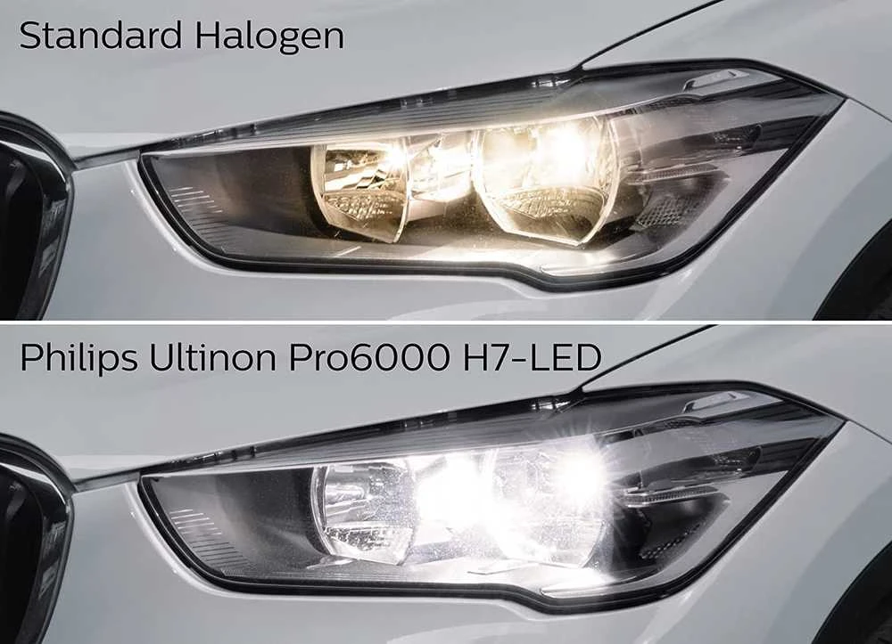 LED lemputės H4 Ultinon Pro6000 Philips I Legalios keliuose +300% | 11342U60B2X2