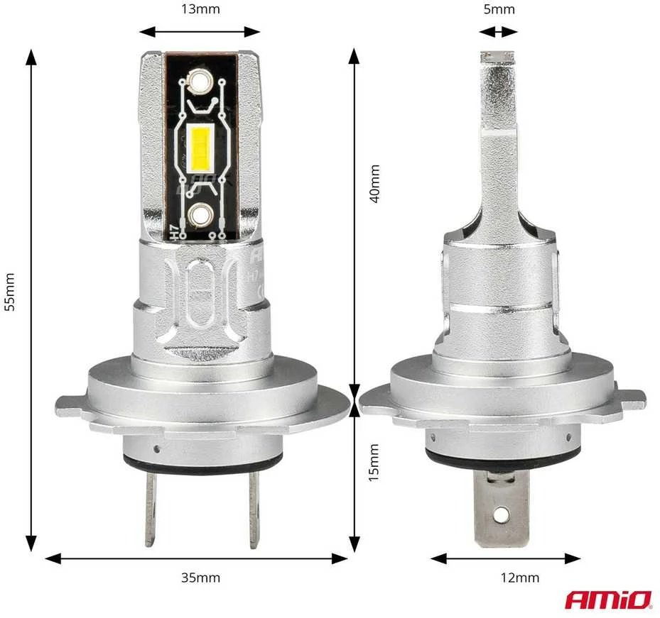 LED lemputės H7 H-mini AMiO 03332