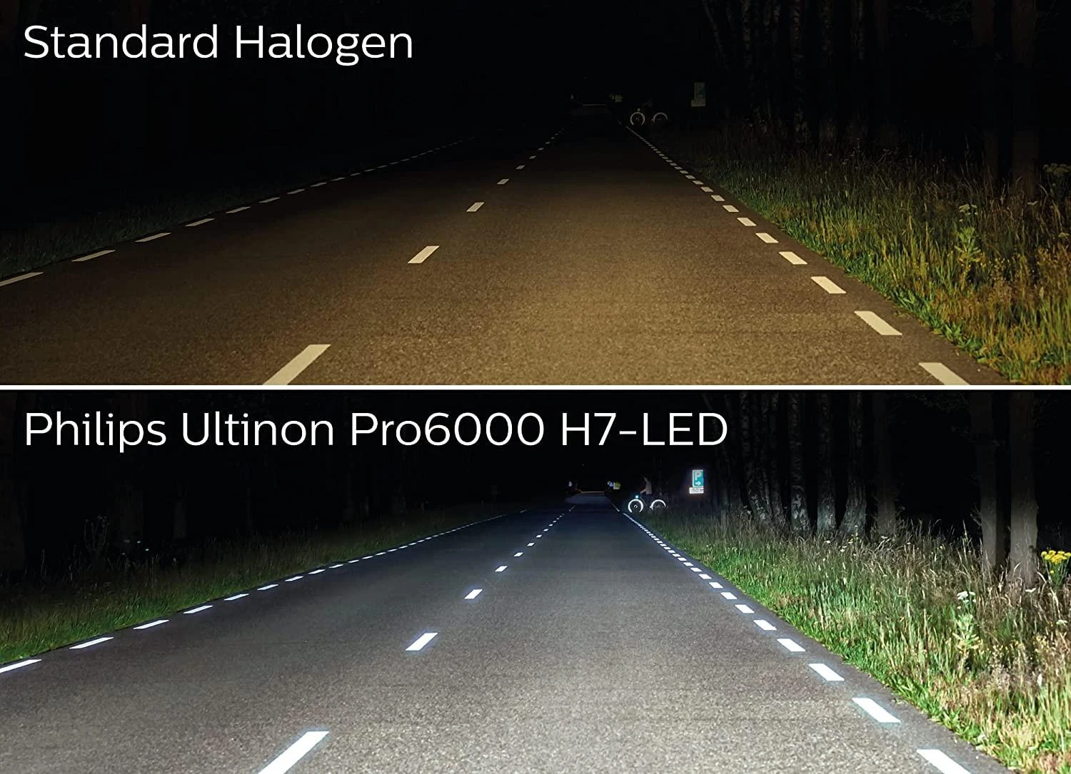LED lemputės H7 Ultinon Pro6000 HL Philips Standart | Legalios keliuose | 11972U60sx2