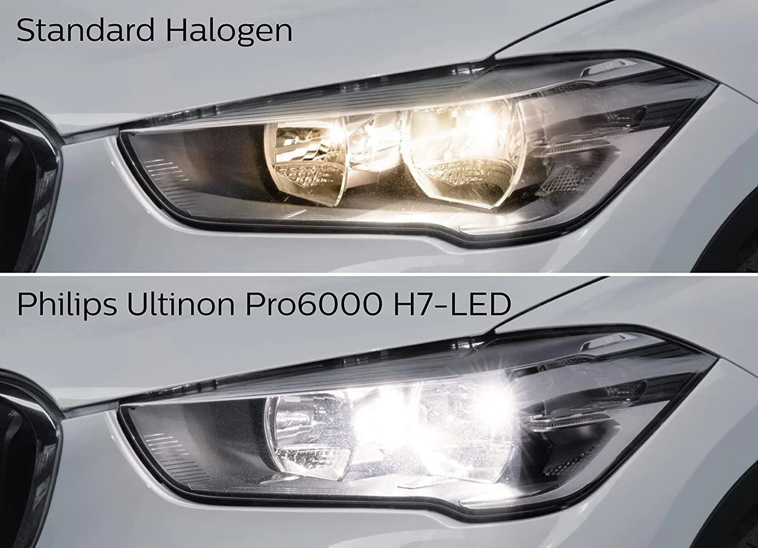 LED lemputės H7 Ultinon Pro6000 HL Philips Standart | Legalios keliuose | 11972U60sx2