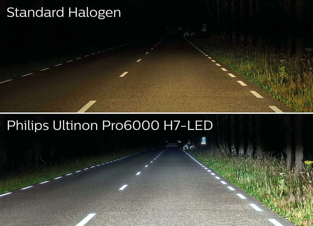 LED lemputės H1 Ultinon Pro6000 Philips I Legalios keliuose +300% | 11258U60BX2