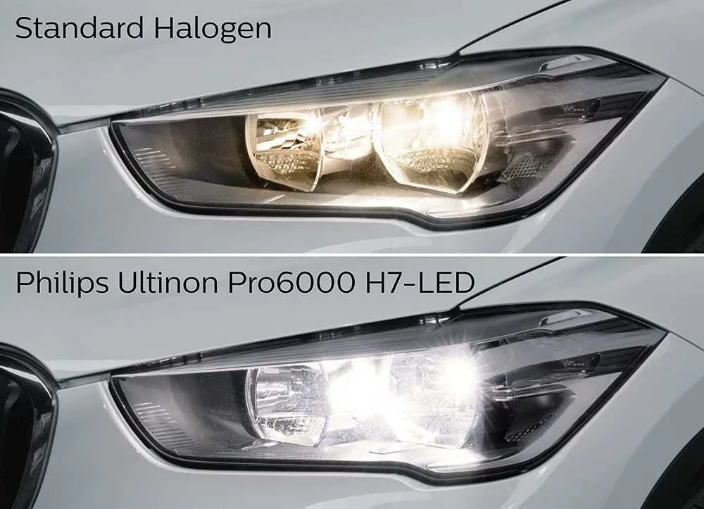 LED lemputės H1 Ultinon Pro6000 Philips I Legalios keliuose +300% | 11258U60BX2