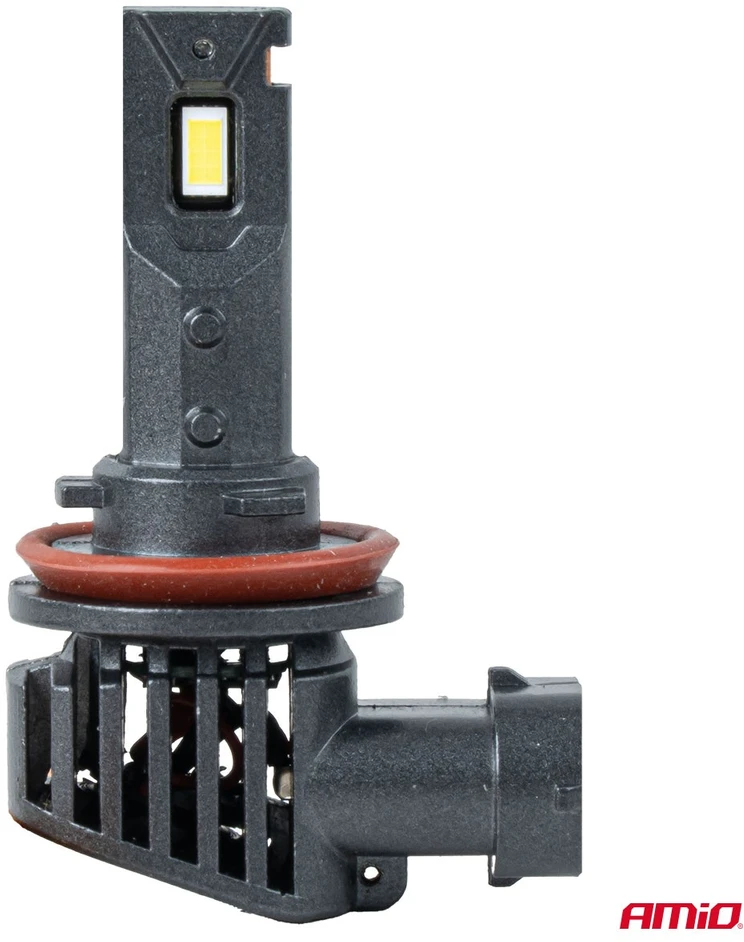 LED lemputės H8 / H9 / H11 / H16 AMiO-04705 F25 Sidabrinis 12V/24V 62W 6000K (2 vnt., Full Canbus)
