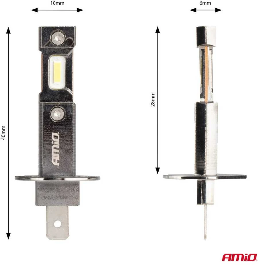 LED lemputės Hybrid series H1 6000K Canbus 60W AMIO-04112