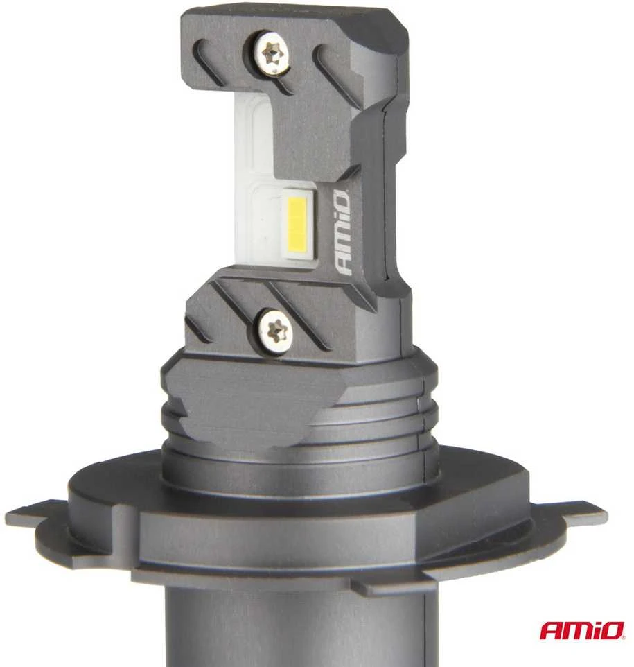 Amio LED lemputės Hybrid series H4 H19 6000K Canbus 60W