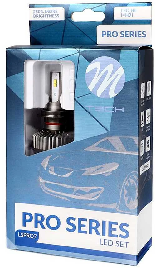 LED lemputės M-TECH Pro H7 +250%