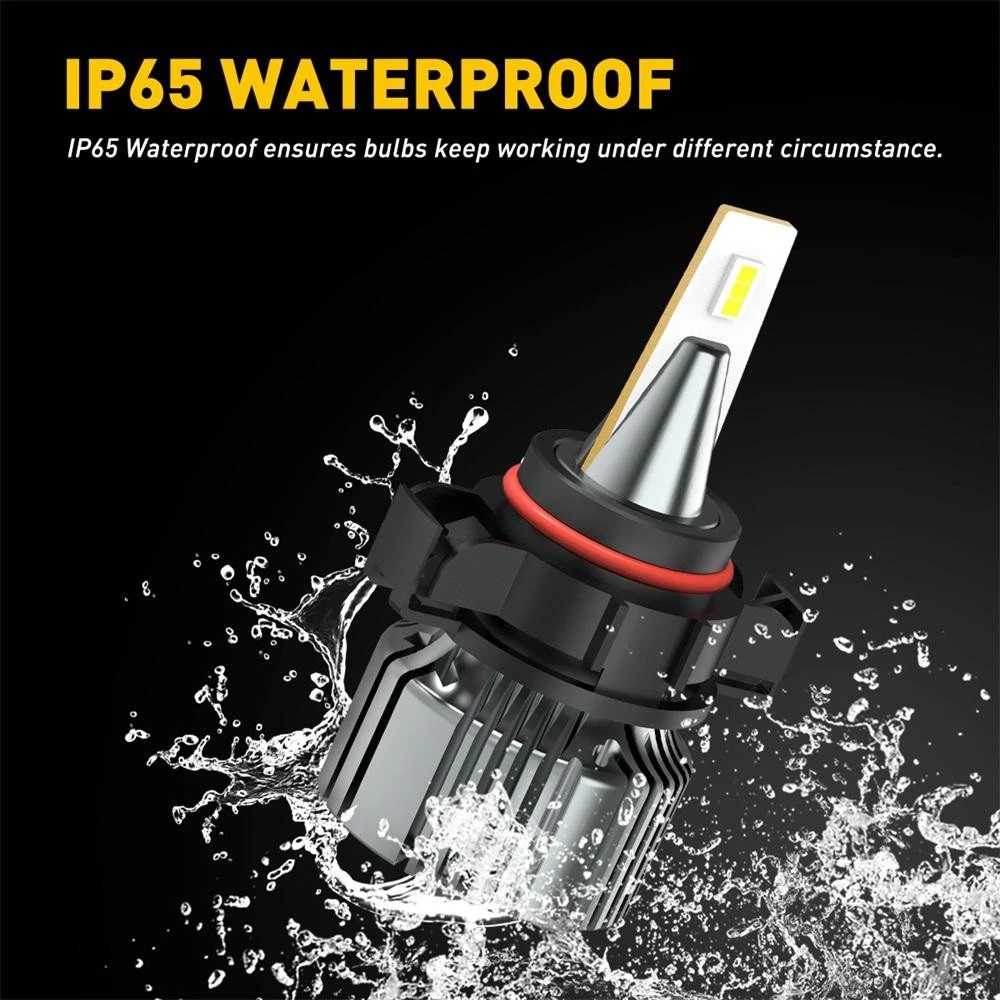LED lemputės priešrūkiniams žibintams PSX24W 2504, 6500K, 6000 LM, 2 vnt. AUXITO I9