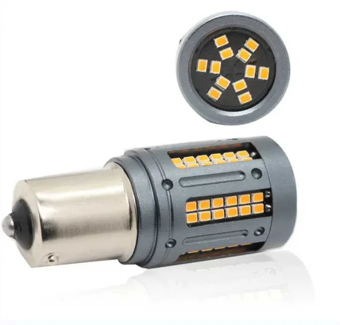 LED posūkio lemputė BAU15s 12V Geltona PY21W