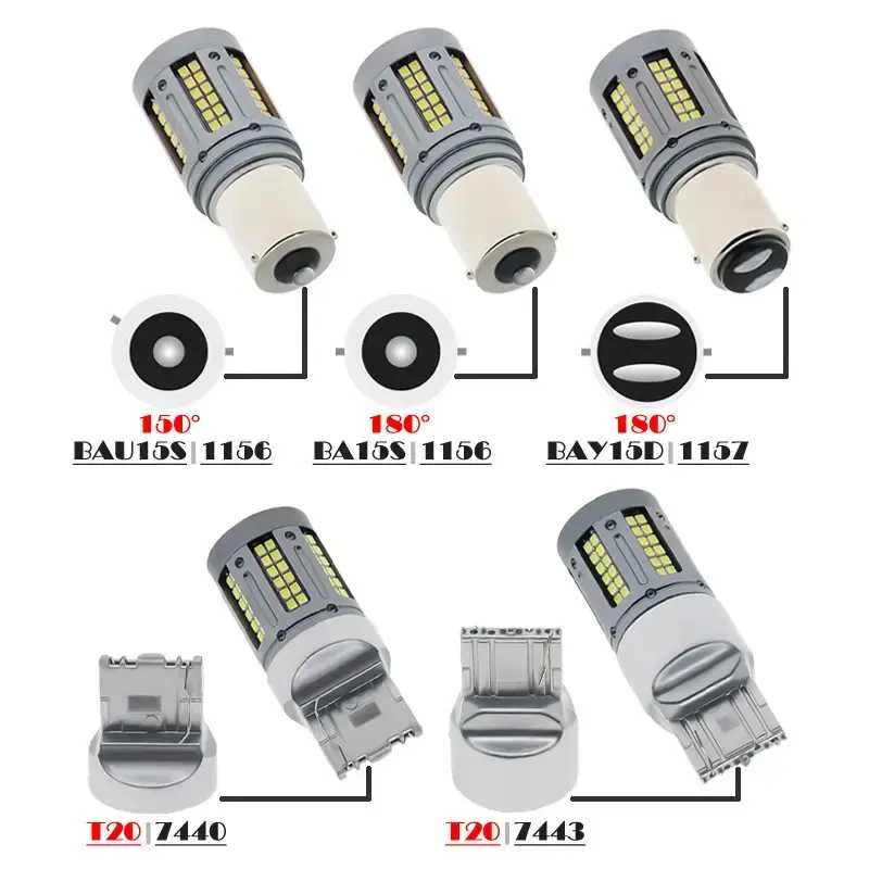 LED posūkio lemputė BAU15s 12V Geltona PY21W