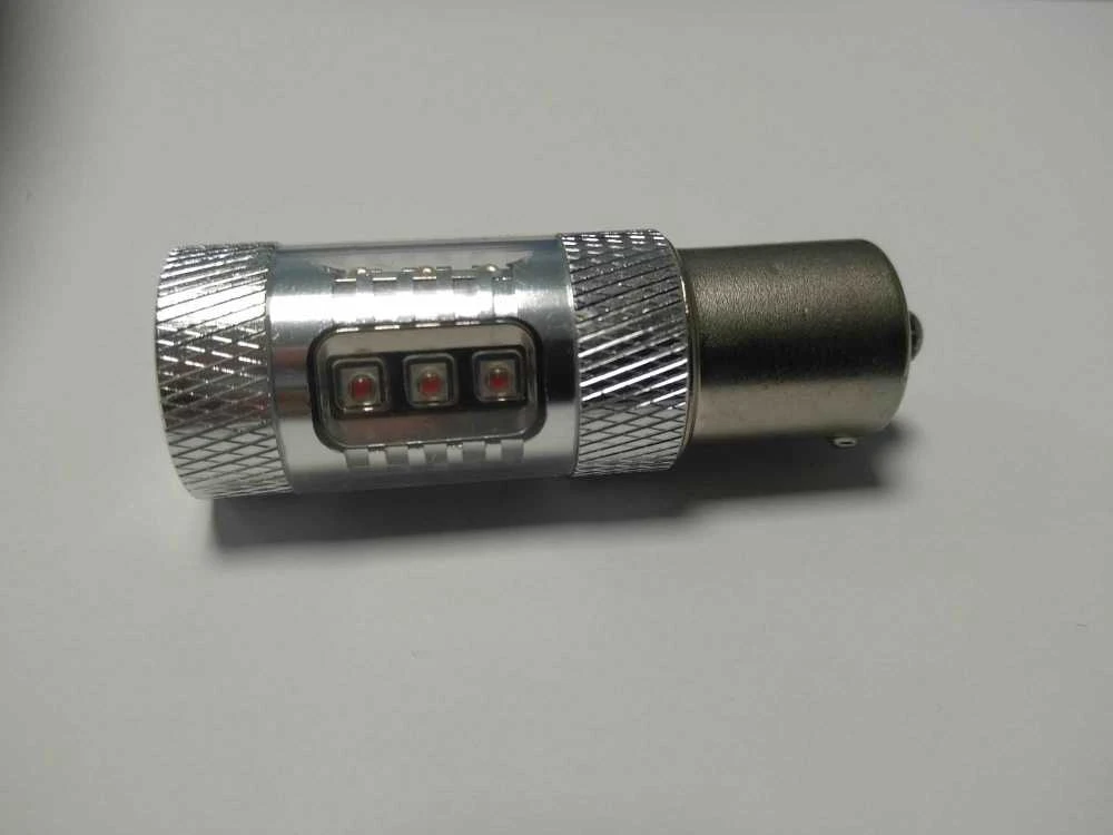 LED posūkio lemputė CREE 80W BA15s 12-24V Geltona PY21W