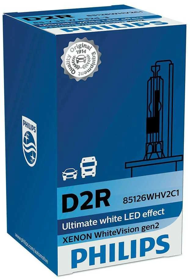 Lemputė PHILIPS D2R Ultimate Baltas LED 85126WHV2C1