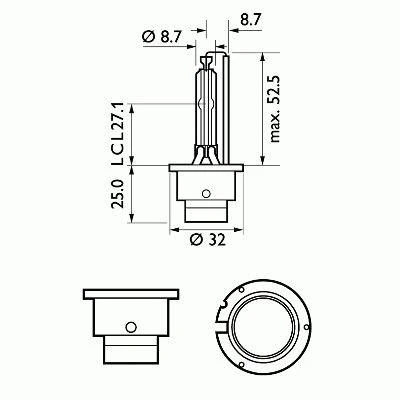 Lemputė PHILIPS D2S VISION (85122VIC1)