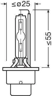 Lemputė Osram D2S NIGHT BREAKER LASER +220% | 66240XN2 | 3 metai garantija
