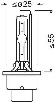 Lemputė Osram D2S NIGHT BREAKER LASER +220% | 66240XN2 | 3 metai garantija
