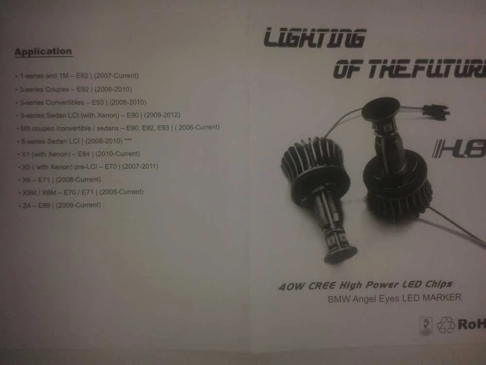 M-TECH BMW LED Marker H8 40W Cree
