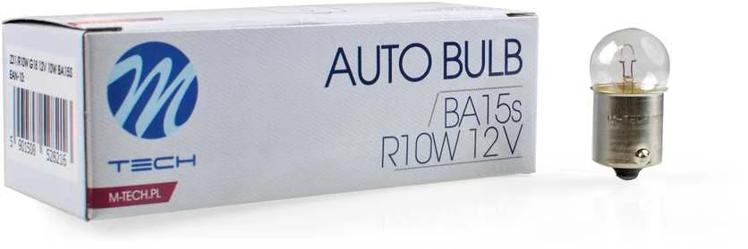 M-TECH Halogeninė lemputė BA15s G18 12V/10W