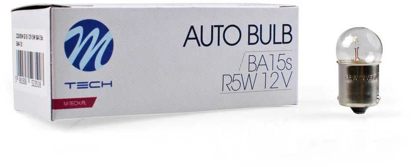M-TECH Halogeninė lemputė BA15s G18 12V/5W
