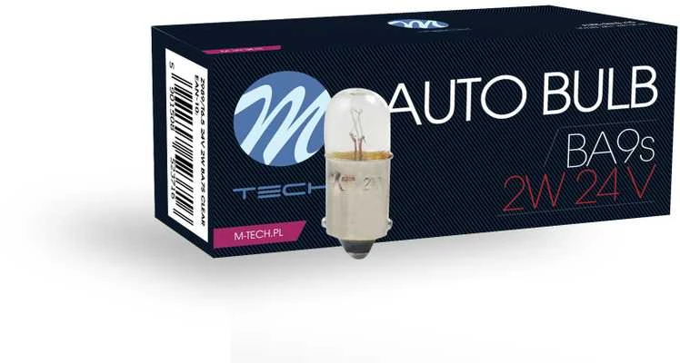 M-TECH Halogeninė lemputė BA9s 24V/2W