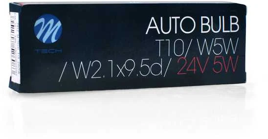 M-TECH Halogeninė lemputė T10-W5W 24V 5W
