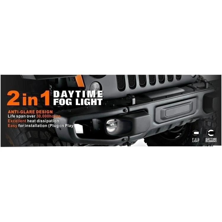 M-TECH LED dienos žibintai + FOG 90mm