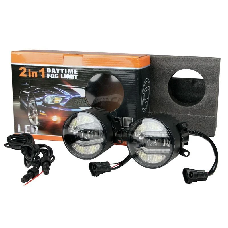 M-TECH LED dienos žibintai + FOG 90mm