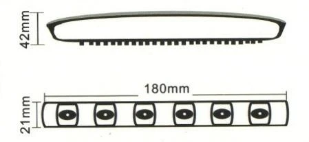 M-TECH LED Dienos žibintai HP 725 I Osram