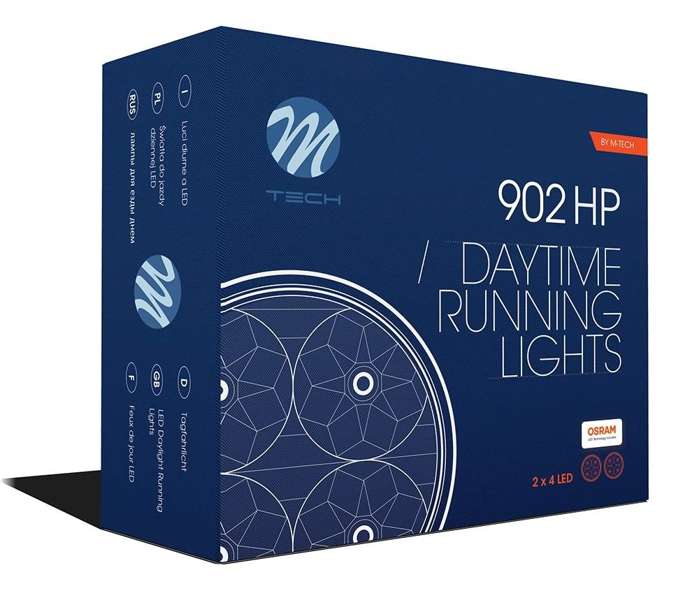 M-TECH LED dienos žibintai HP 902 | Osram