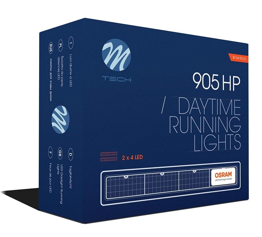 M-TECH LED Dienos žibintai HP 905 I Osram diodai