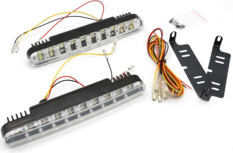 M-TECH LED Dienos žibintai su posūkio funkcija SN1043H