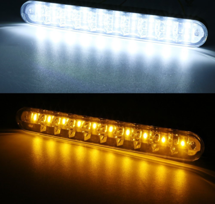 M-TECH LED Dienos žibintai su posūkio funkcija SN1043H