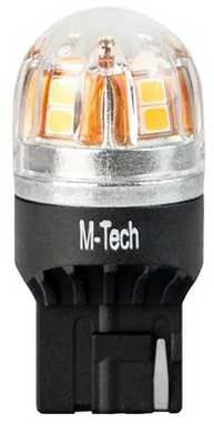 M-TECH LED lemputė LB828Y T20 WY21W 12-24V CANBUS geltona