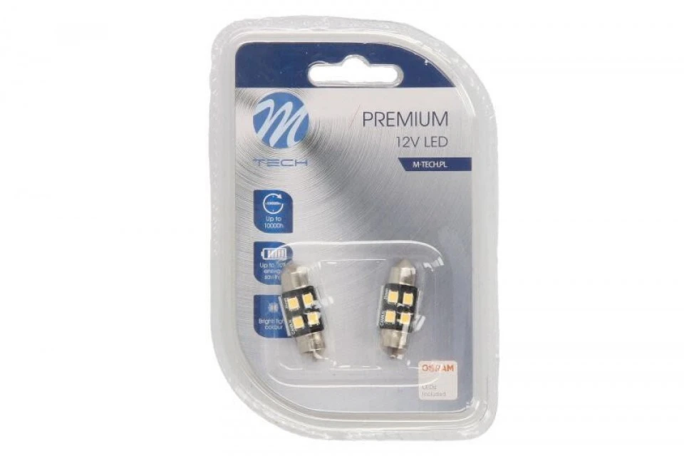 M-TECH LED lemputės C5W 31mm 12V