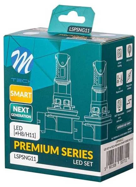 M-TECH LED lemputės H11 Premium Smart