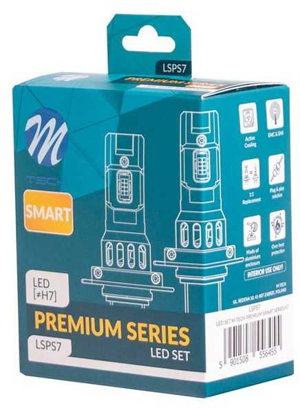 LED lemputės H7 Premium Smart canbus | LSPSNG7 | M-Tech