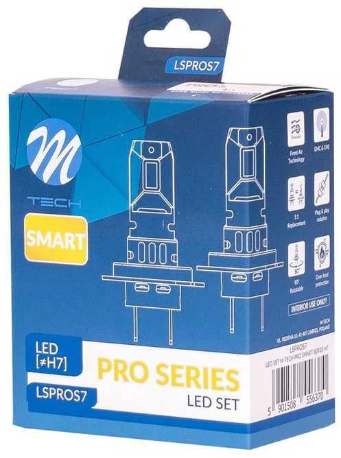 M-TECH LED Lemputės H7 smart canbus 12V