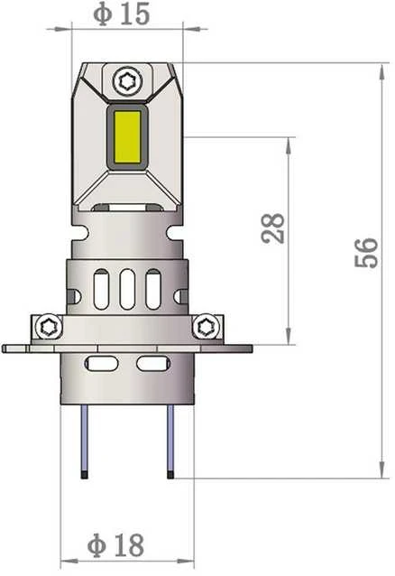 M-TECH LED Lemputės H7 smart canbus 12V