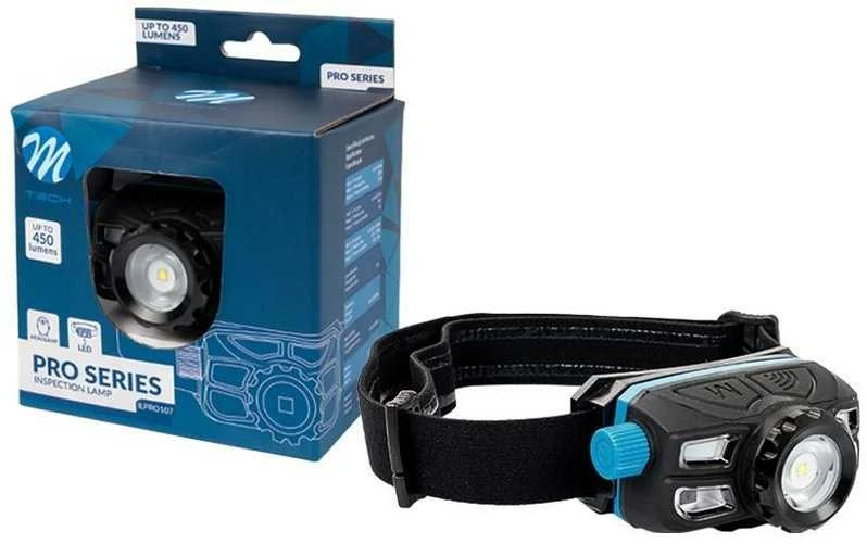 M-TECH LED žibintas ant galvos 5W 6500K USB-C