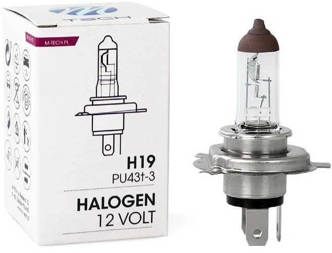 M-TECH Lemputė H19 12V 60W/55W PU43T-3