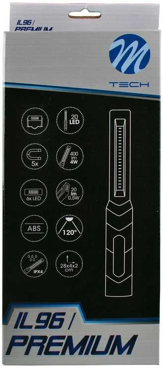 M-TECH Serviso LED žibintas IL96 20 SMD + 3 LED | Įkraunamas