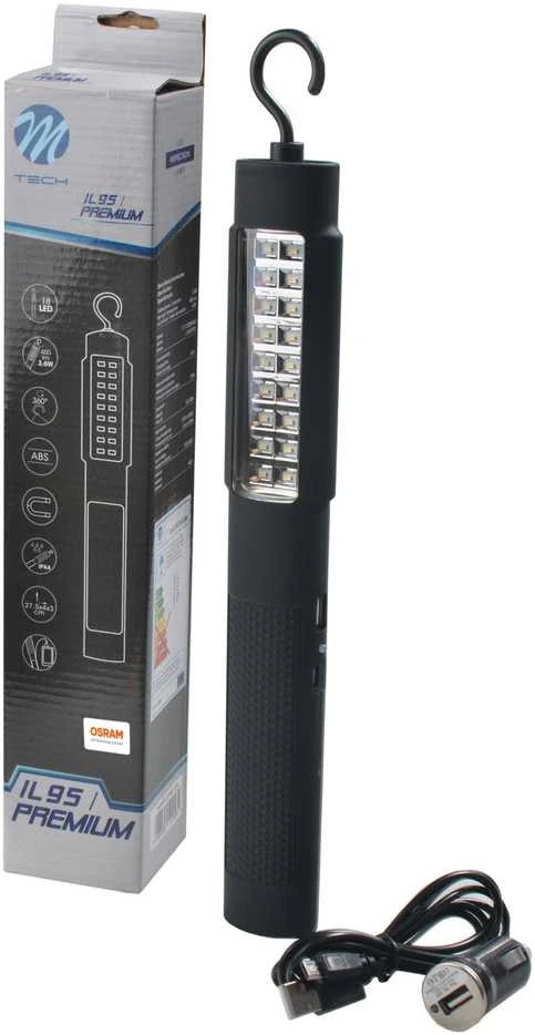 M-TECH Serviso lempa žibintas IL95 + Power bank