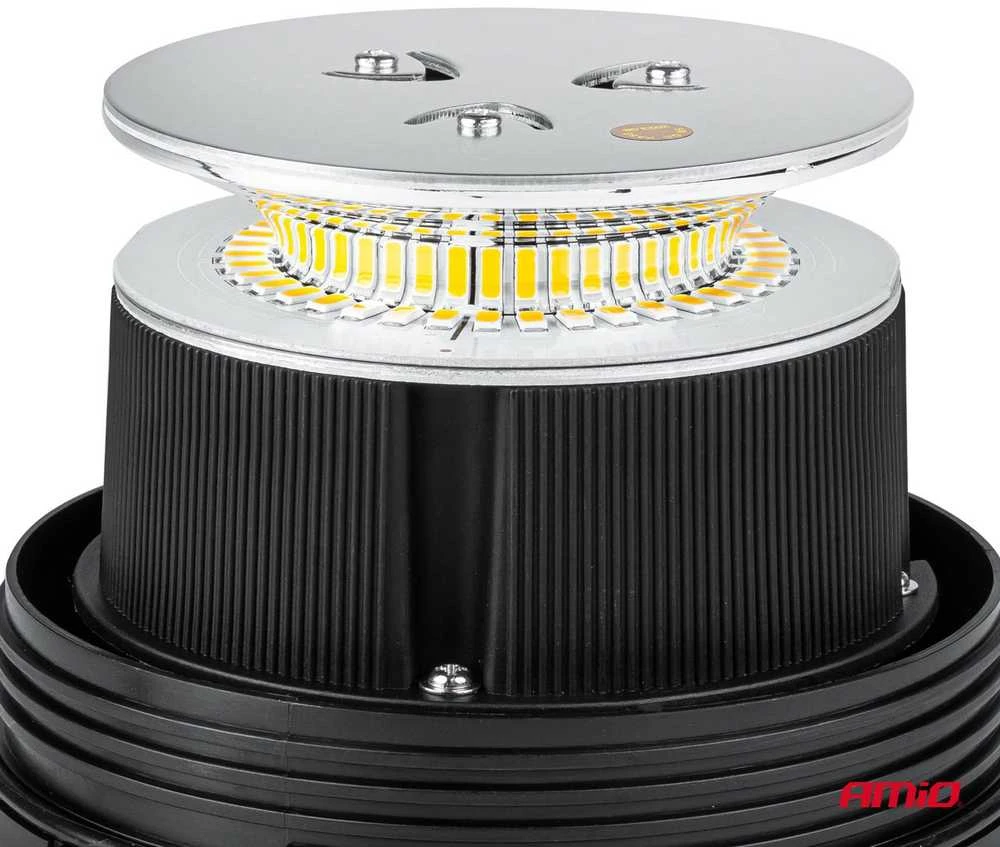 Mirksintis įspėjamasis žibintas 39 LED magnetas R65 R10 12V 24V W02m AMIO-02300