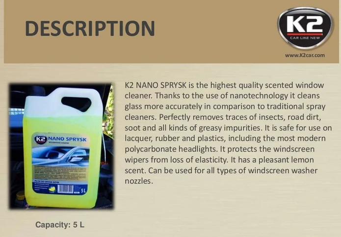 Nano K2 automobilio langų valiklis